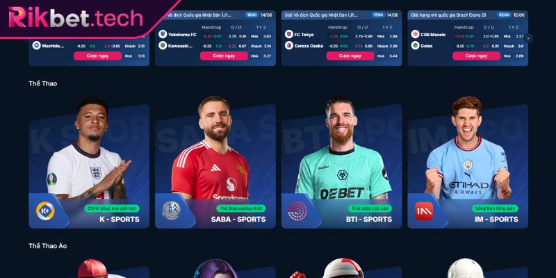 Sảnh Saba-sport Rikbet – Nền Tảng Cá Cược Thể Thao Hàng Đầu 1 Giới thiệu sảnh Saba-sport Rikbet