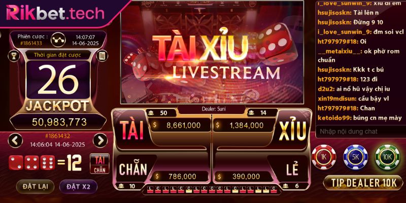 Tài Xỉu RIKBET Bí Quyết Chinh Phục Mọi Cửa Cược Hiệu Quả 2 Đặt cược theo con số trong Tài Xỉu RIKBET